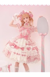 Mademoiselle Pearl Sanrio My Melody Polka Dot Blouse JSK and One Piece(Reservation/Full Payment Without Shipping)